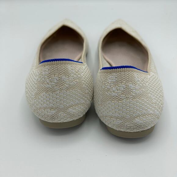 Rothy’s The Point Flats Lily Ivory Beige Knit Women’s Size 10.5 Sustainable - Picture 14 of 16